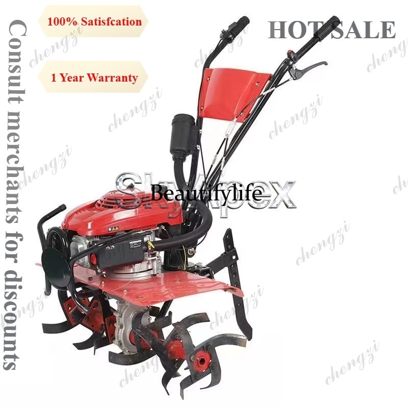 Soil Tilling Cultivator - M81 Viertakt-Mini-Kultivator Multifunktional zum Unkrautjäten, Grabenziehen,