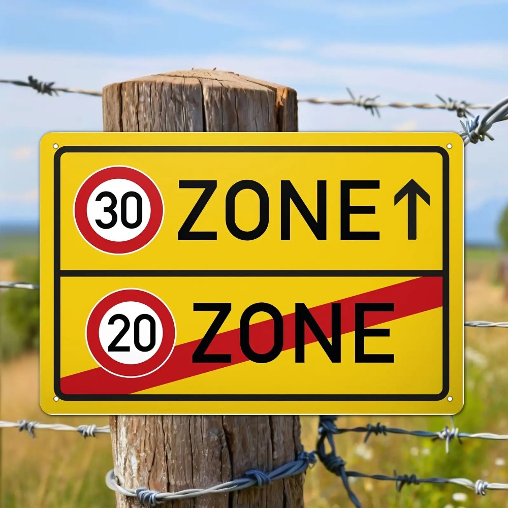 Blechschild – 30 20 Speed Limi – Farming Zone Bewertung und Preis